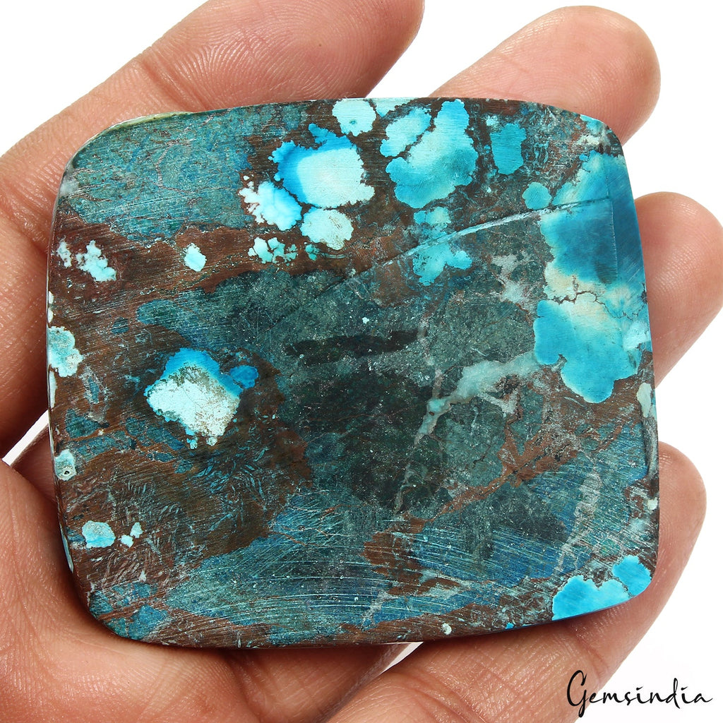 310 Ct Arizona Spiderweb Blue Turquoise (USA) Cushion Cab Loose Huge Gemstone