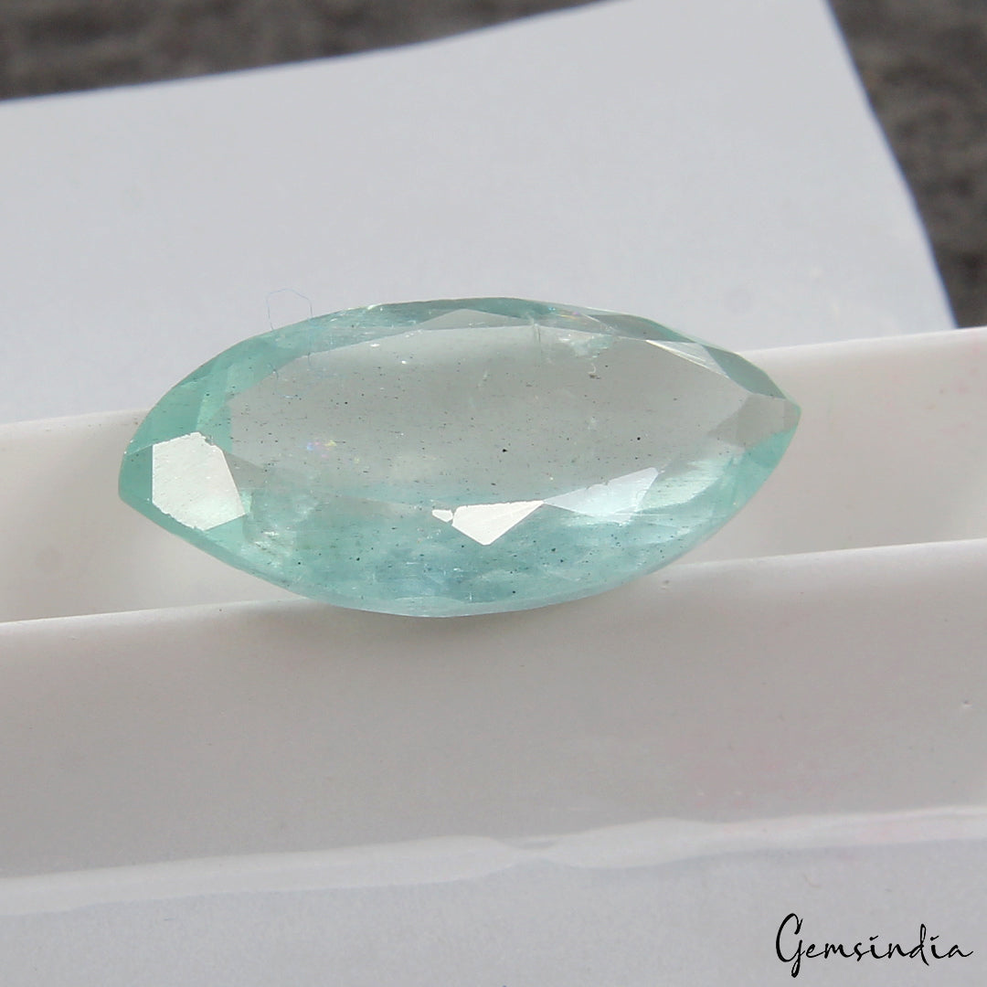 4.00 Cts Natural Stunning Blue Aquamarine Unheated Loose Marquise Cut Gemstone