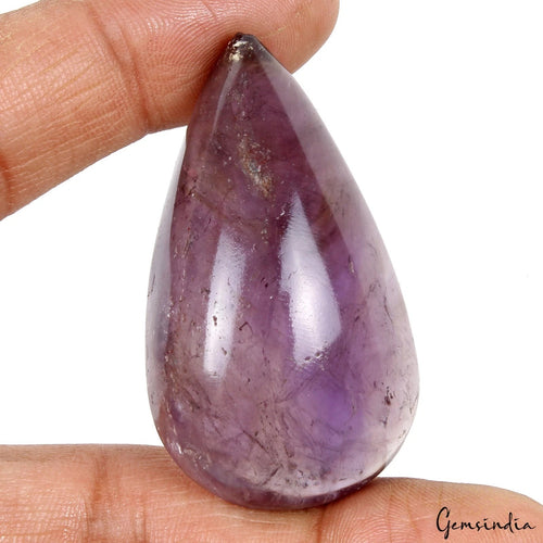 Amethyst Cabochon, Untreated, Purple — 51 x 29 x 18 mm, 183.00 Ct, Brazil