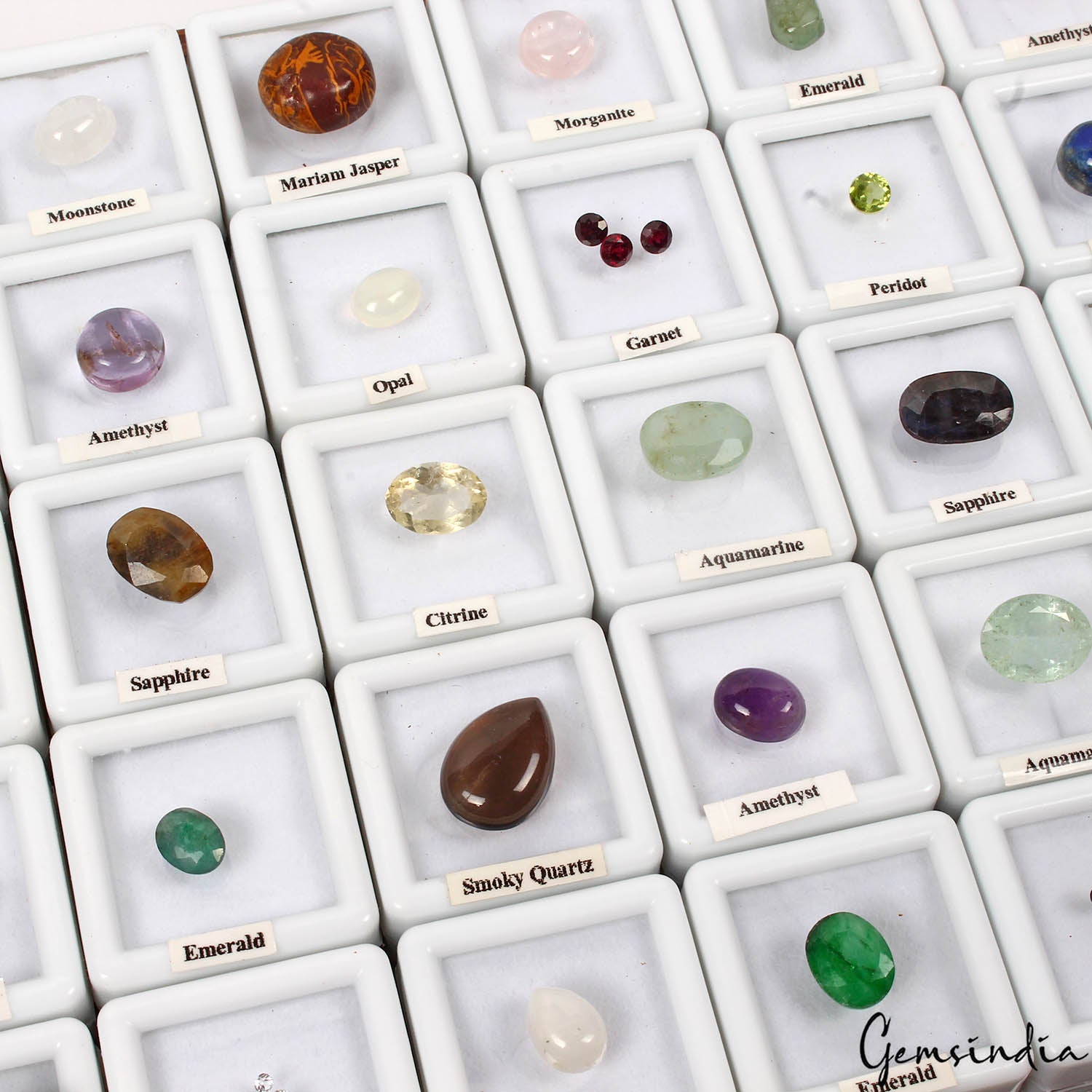 Sapphire Lot, Loose Gemstone, Color Enhanced, Multi Color — 41 Pieces, 2mm to 15mm, 102.20 Ct, India
