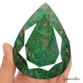 1800 Ct Natural Green Brazilian Emerald Pear Earth Mined Hand Carved Loose Gems