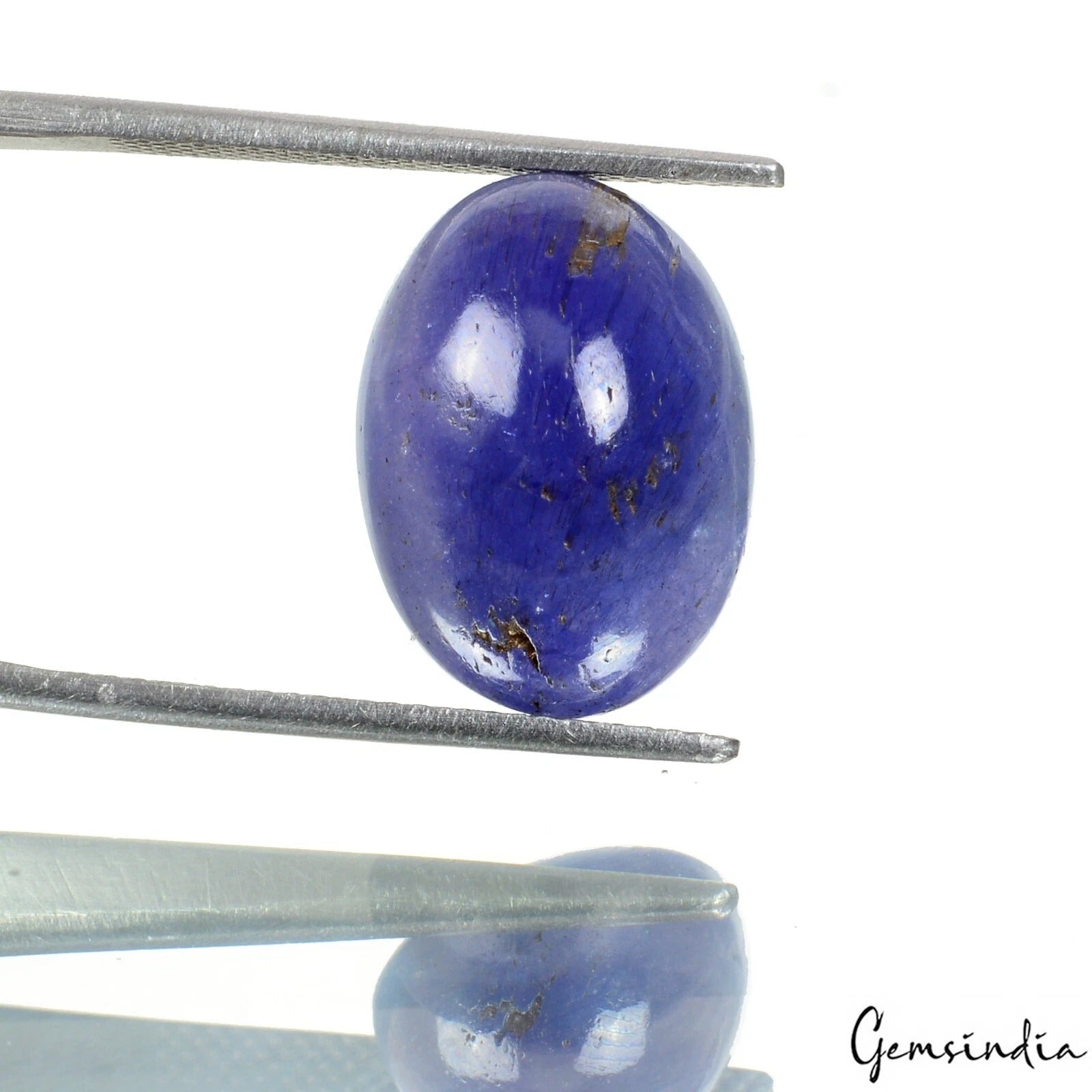 12.00 Cts Natural Tanzanite Untreated Oval Cabochon Certified Loose Gemstone