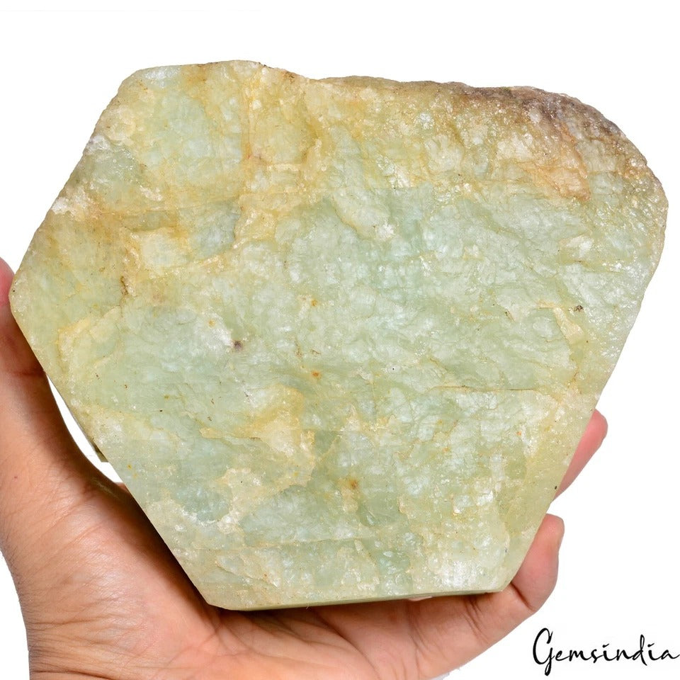 2.5kg Natural Raw Aquamarine Crystal Chunk - Massive Rough Green Beryl Specimen