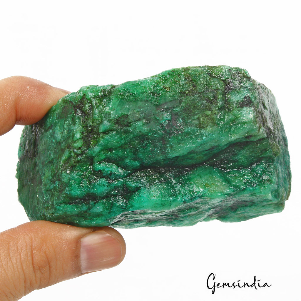 1800 Ct Natural Brazilian Green Emerald Raw Rough Rock Crystal Minerals Huge Gem