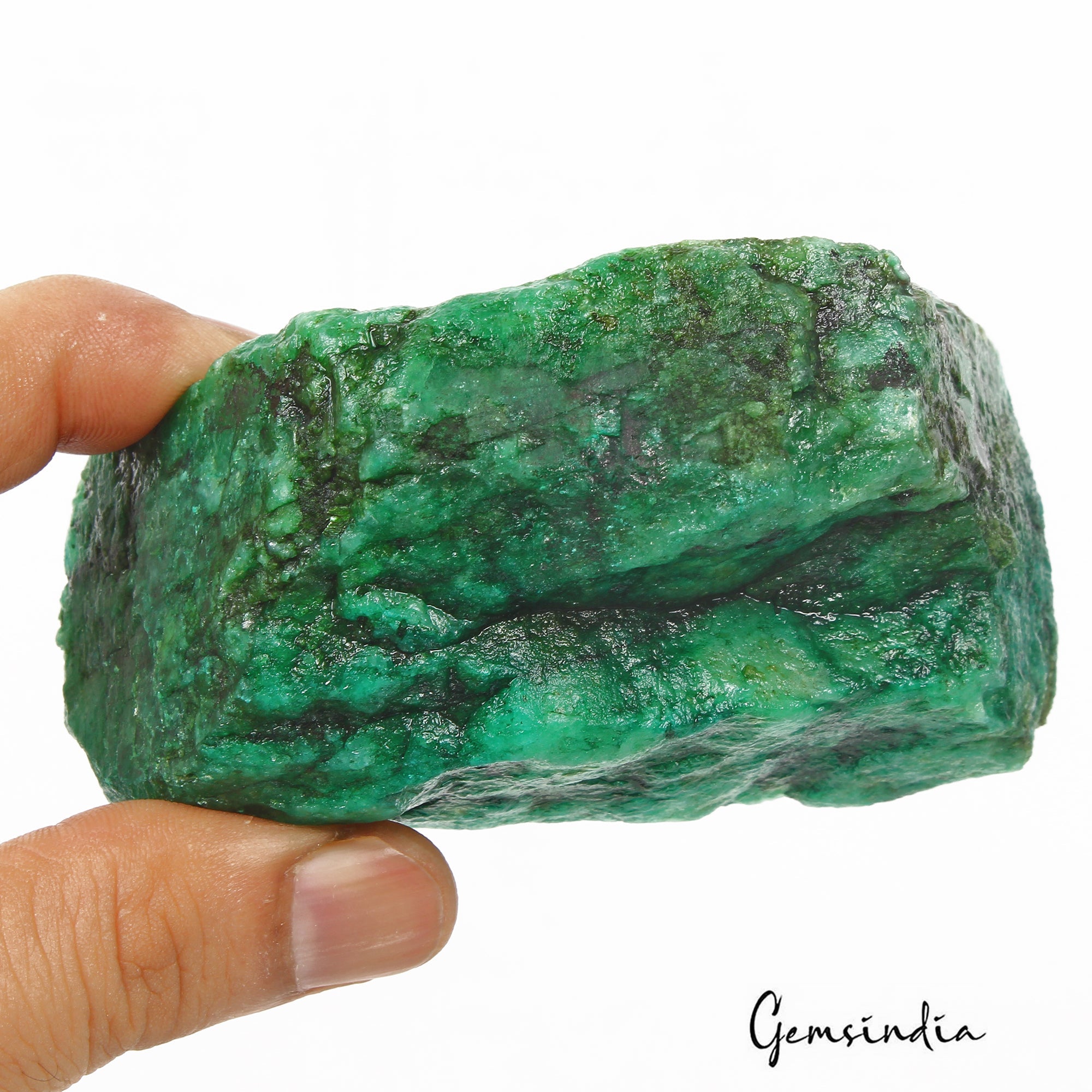 1800 Ct Natural Brazilian Green Emerald Raw Rough Rock Crystal Minerals Huge Gem