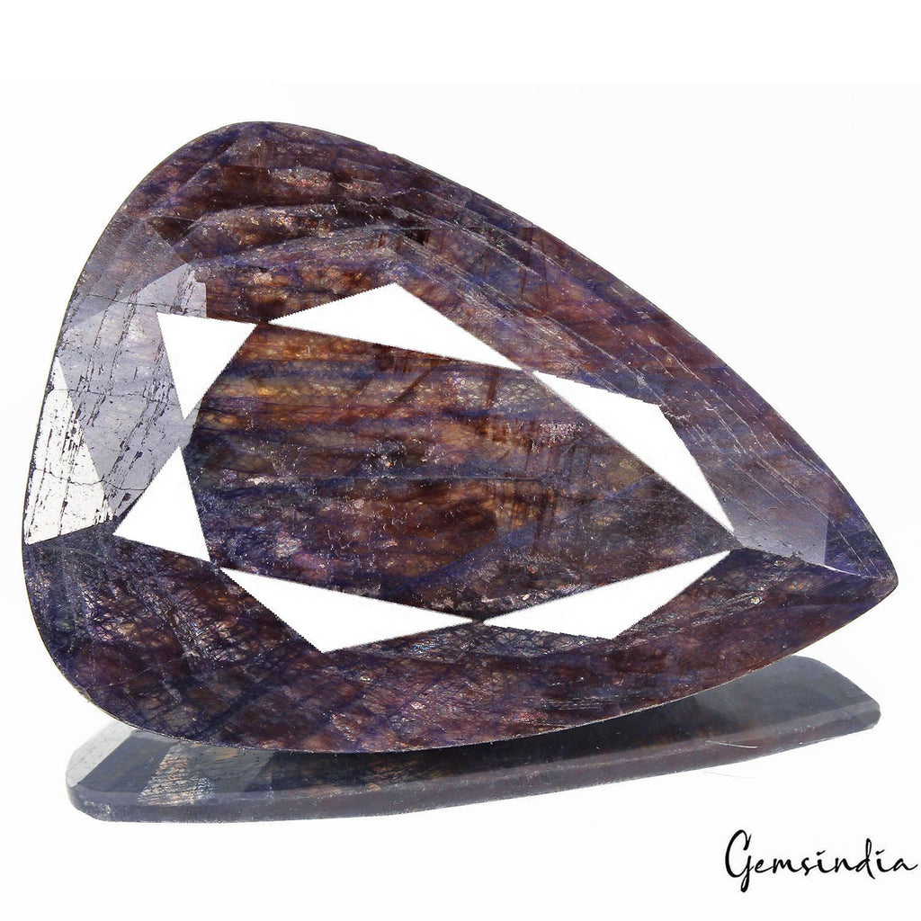 Certified 885 Cts Natural Blue Sapphire Pear Faceted Loose Huge Earth-mined Gem