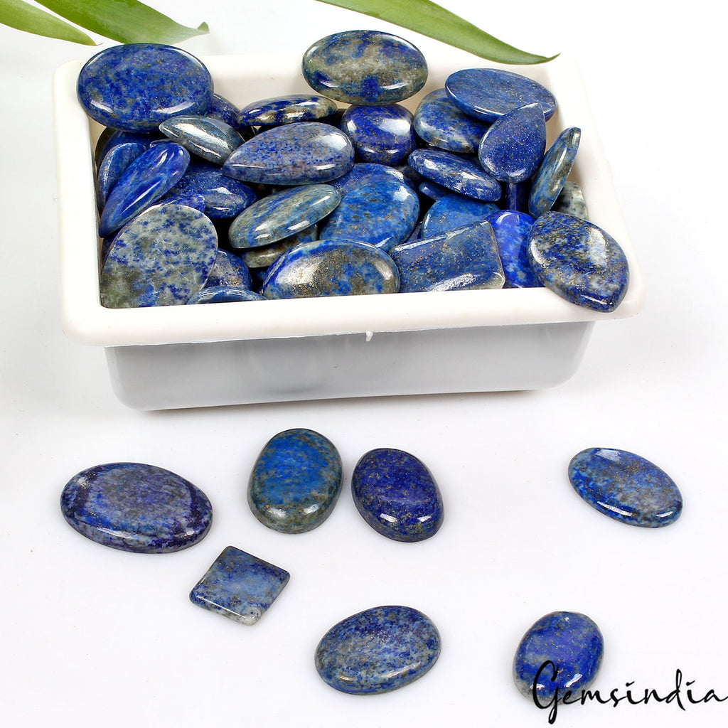 3500 Ct Natural Blue Lapis Lazuli Mix Cabochon Wholesale Gemstones Lot~ 97 Pcs