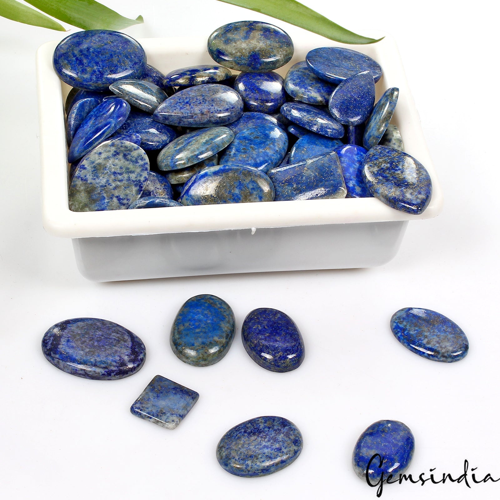3500 Ct Natural Blue Lapis Lazuli Mix Cabochon Wholesale Gemstones Lot~ 97 Pcs