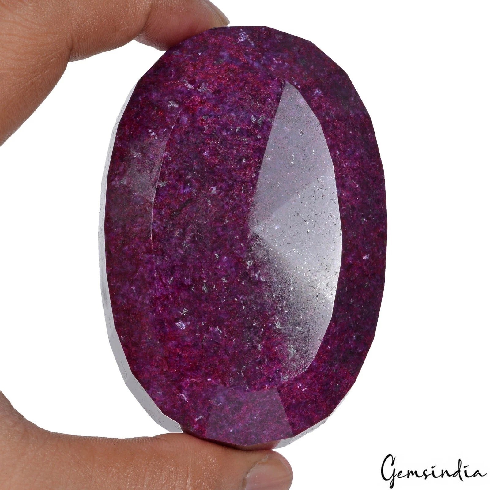 1700 Ct Natural Red Ruby Oval Faceted Earth Mined Huge Size Loose Gemstone