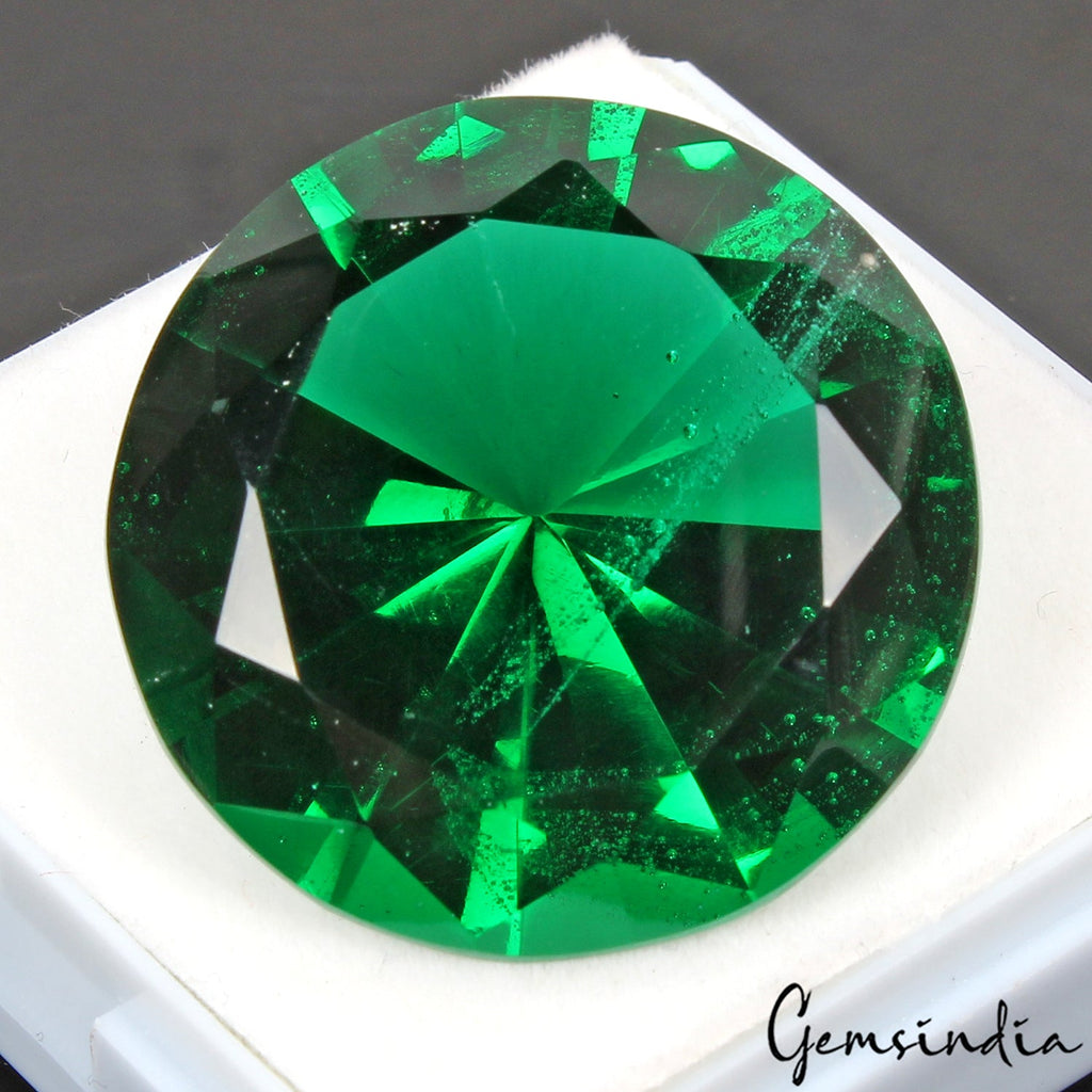 Flawless Hydro Tourmaline 81.50 Cts Huge Round Diamond Cut Pendant Size Gemstone