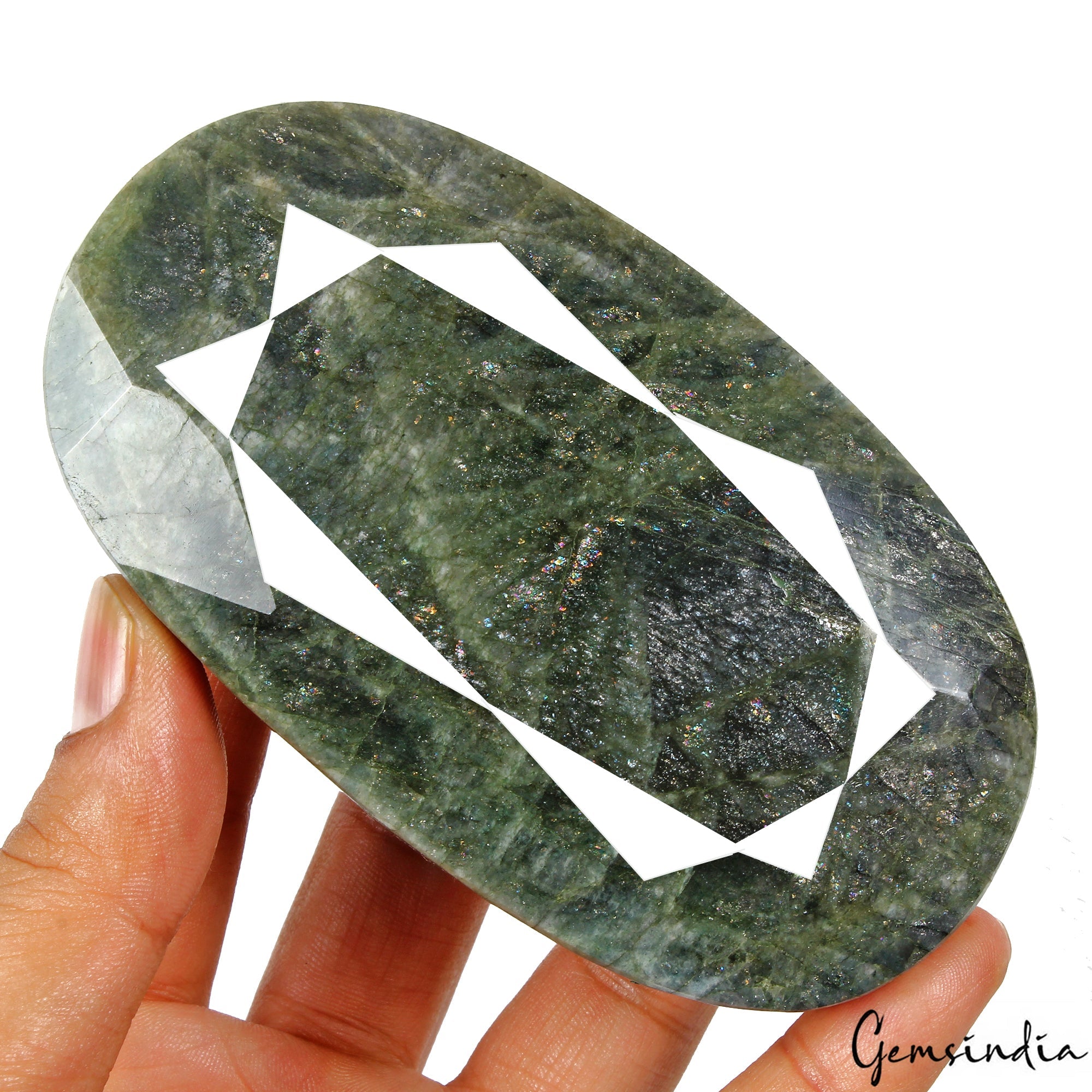 2300 Ct Natural Green Brazilian Emerald Oval Cut Faceted Earth Mined Loose Gems