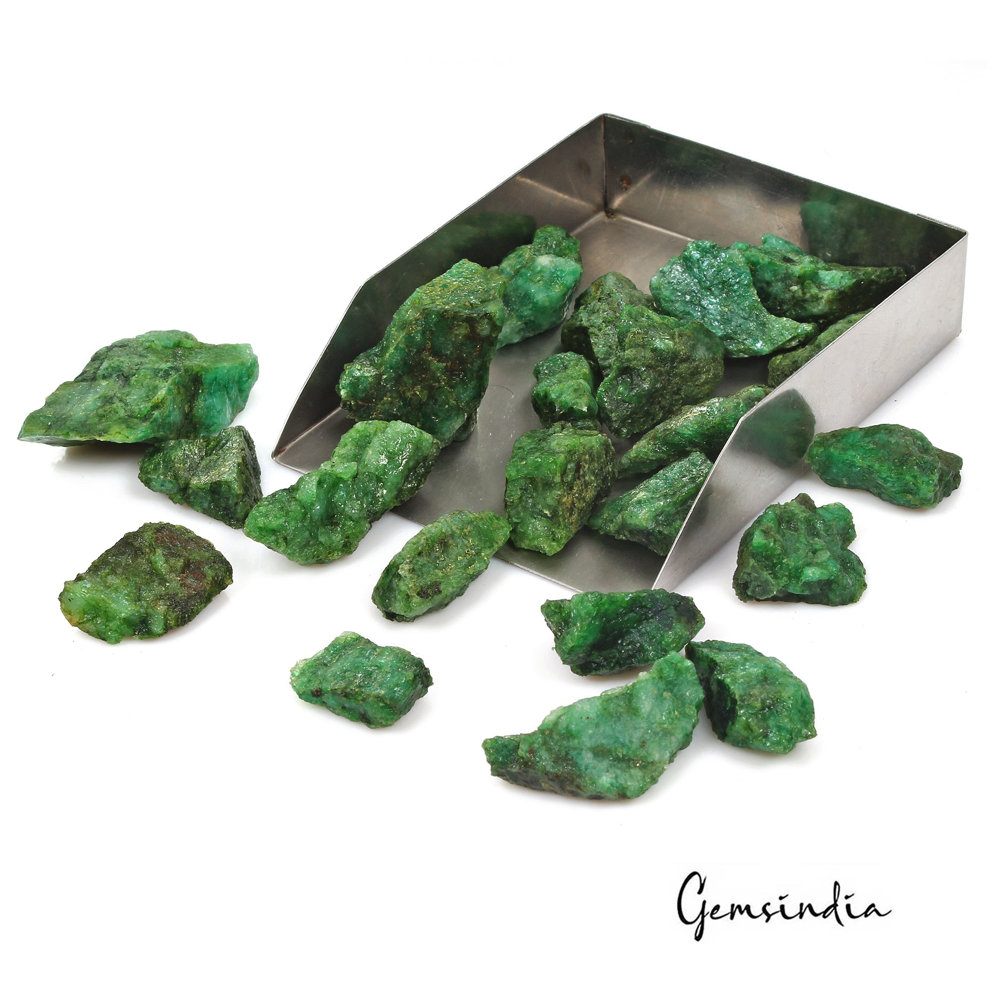 1260 Ct/22 Pcs Natural Brazilian Green Emerald Raw Rough Freeform Loose Gems Lot