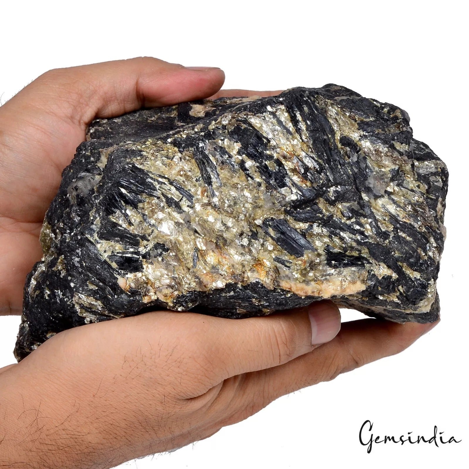 2.7Kg Natural Black Tourmaline Original Specimen Quartz Crystal Rough Stone Rock