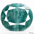 2200 Cts Natural Green Brazilian Emerald Oval Faceted Earth Mined Huge Gemstone