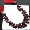 8" Natural Mozambique Garnet 9-13mm Drilled Briolettes Loose Gemstones Strand