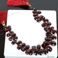 Garnet Beaded Strand, Untreated — 9mm to 13mm, 160.20 Ct, Mozambique