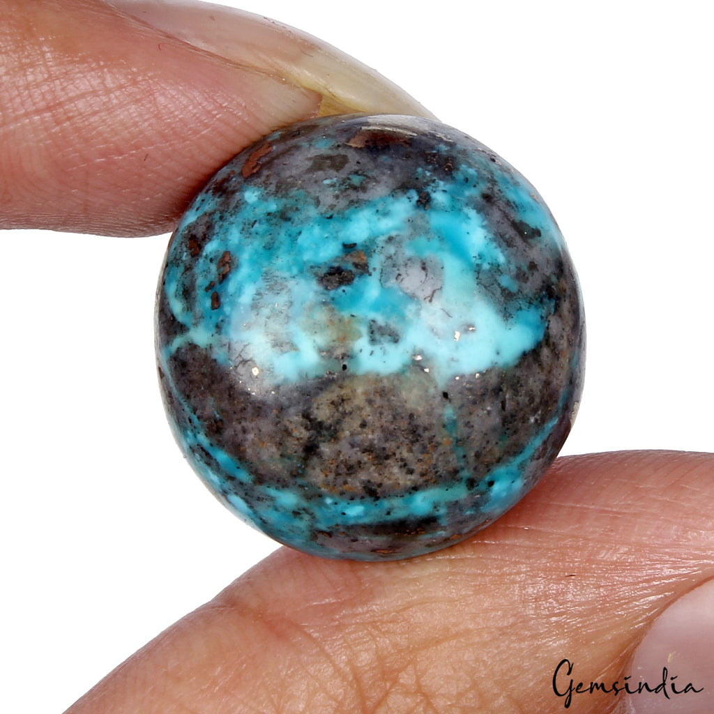 41.95 Ct Certified Natural Iranian Turquoise Rare Top Quality Untreated Gemstone
