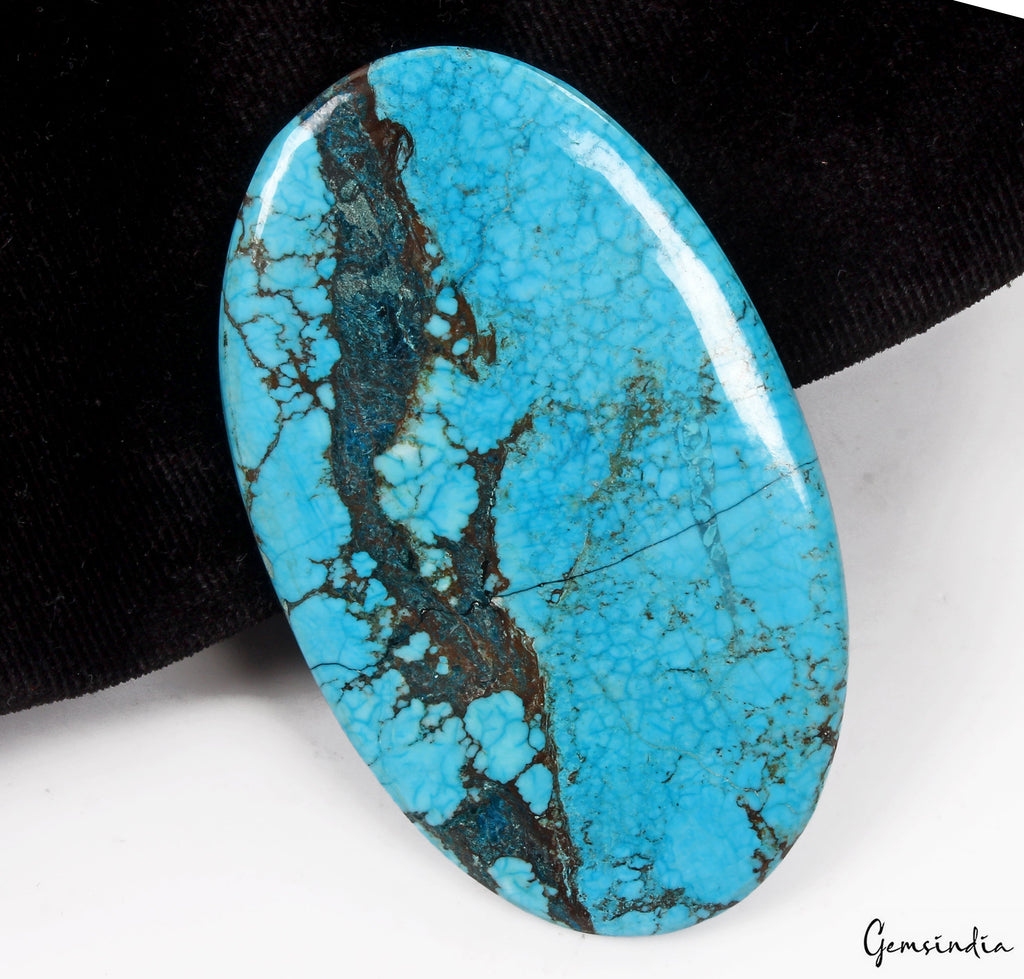 230 Cts Natural Designer Turquoise Oval Cabochon Loose Artistic Huge Gemstone