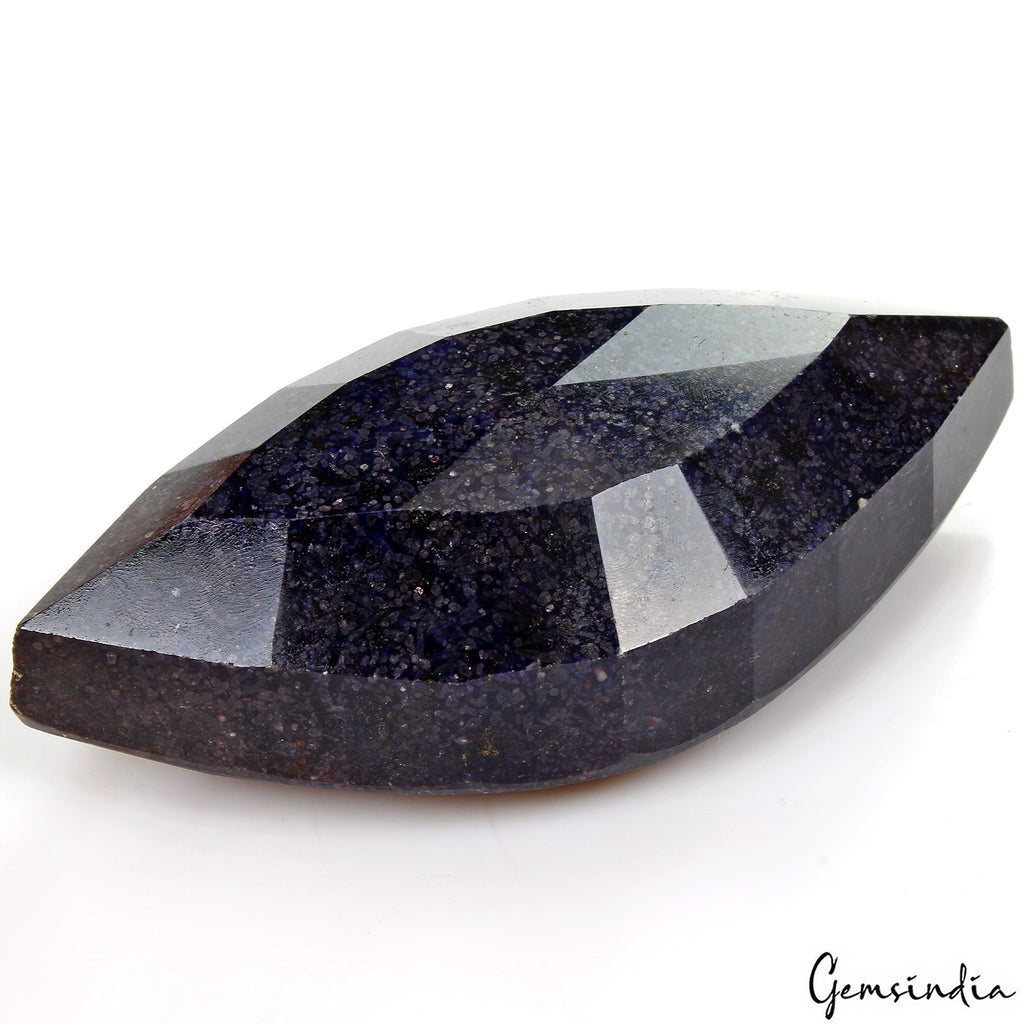 Blue Sapphire Loose Gemstone, Color Enhanced — 117x58x34 mm, 1830 Ct, Madagascar