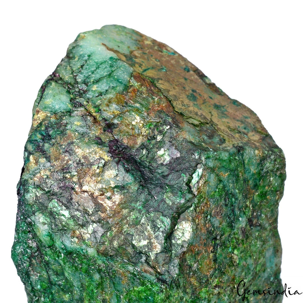 3650 Ct Natural Brazilian Green Emerald Raw Rough Rock Crystal Minerals Huge Gem