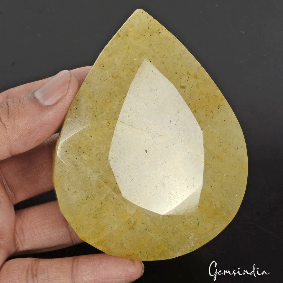 Aquamarine Loose Gemstone, Untreated — 95x75x35mm, 1850 Ct, Brazil