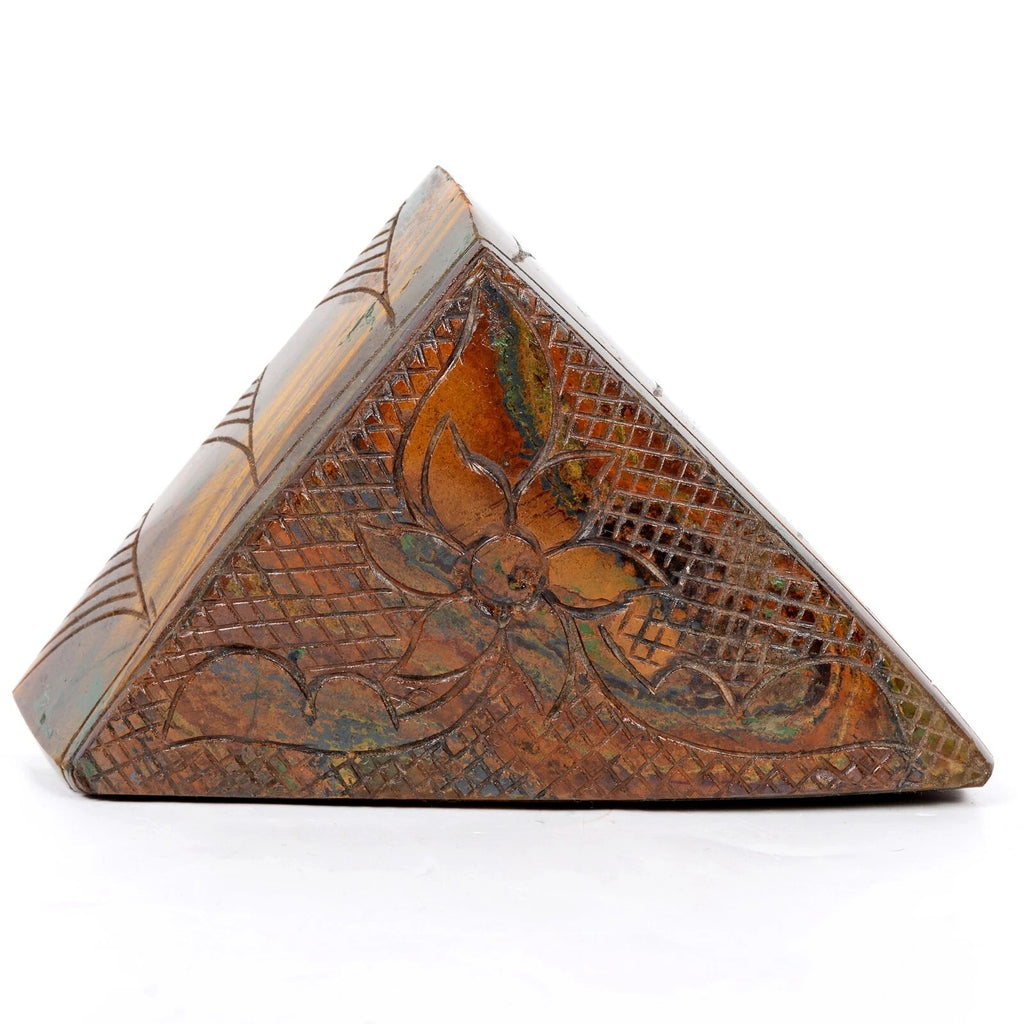 Tiger Eye Carving, Untreated, Brown — 123x74x39mm, 2365 Ct, Madagascar