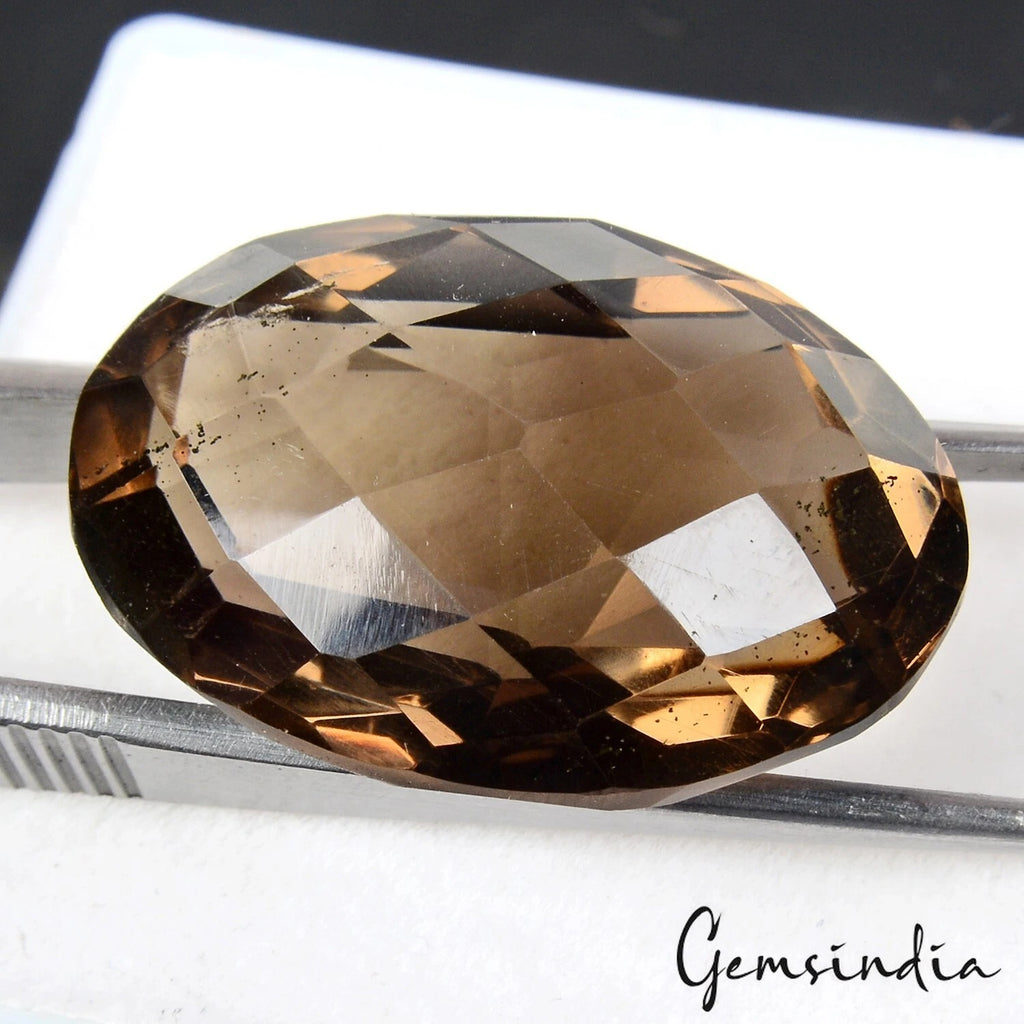 Smoky Quartz Loose Gemstone — 29x20x15 mm, 51.00 Ct