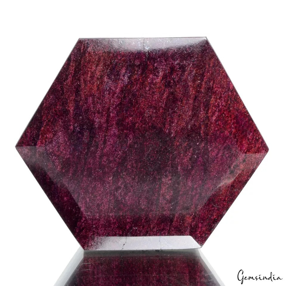Certified 4300 Ct Natural Madagascar Dark Red Ruby Hexagon Cut Loose Huge Gem NM