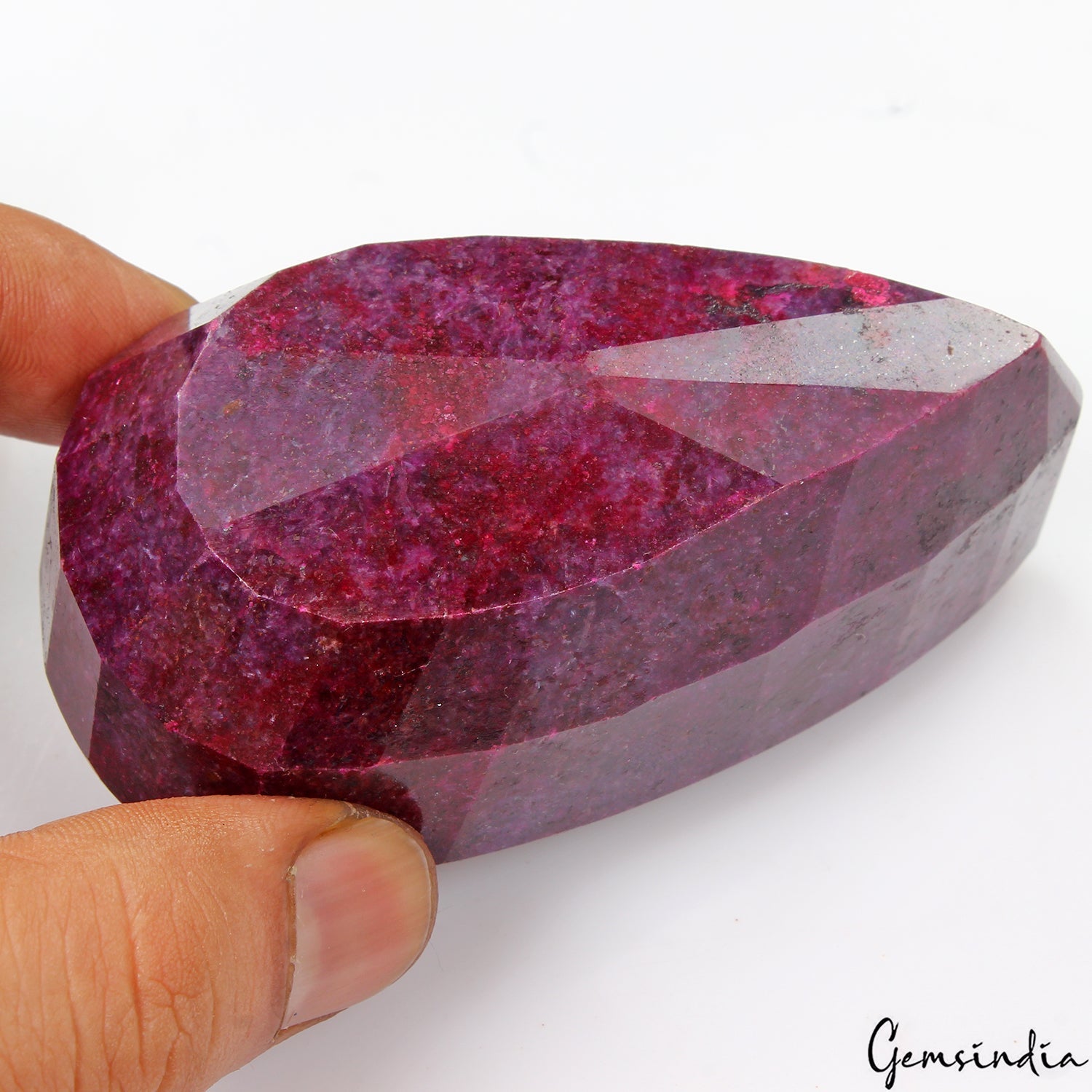 1480 Cts Natural Pink Red Ruby Pear Cut Loose Faceted Earth Mined Huge Gemstone