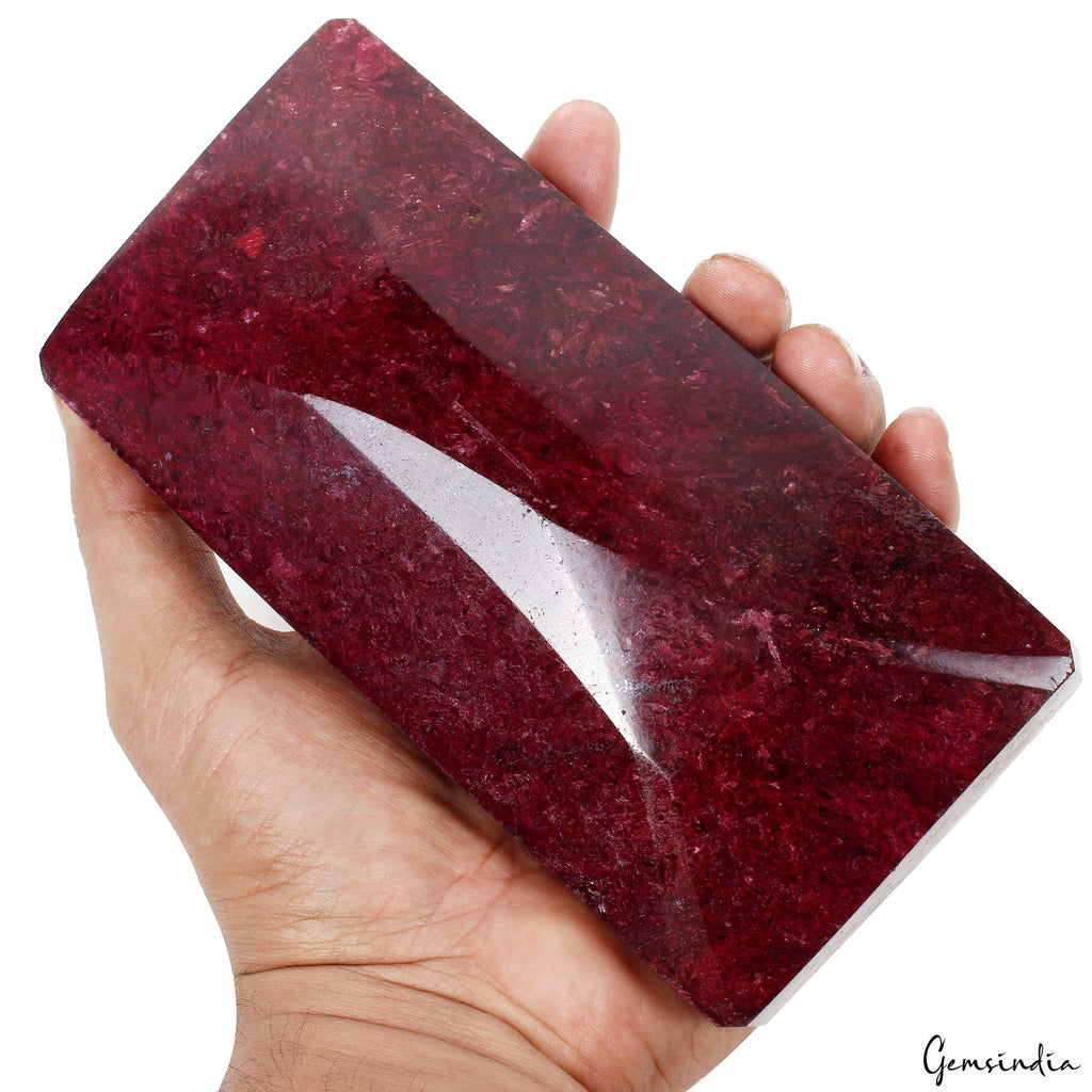 1.3 Kilo Natural Red Ruby Octagon Cut Huge Size Earth Mined Madagascar Gemstone