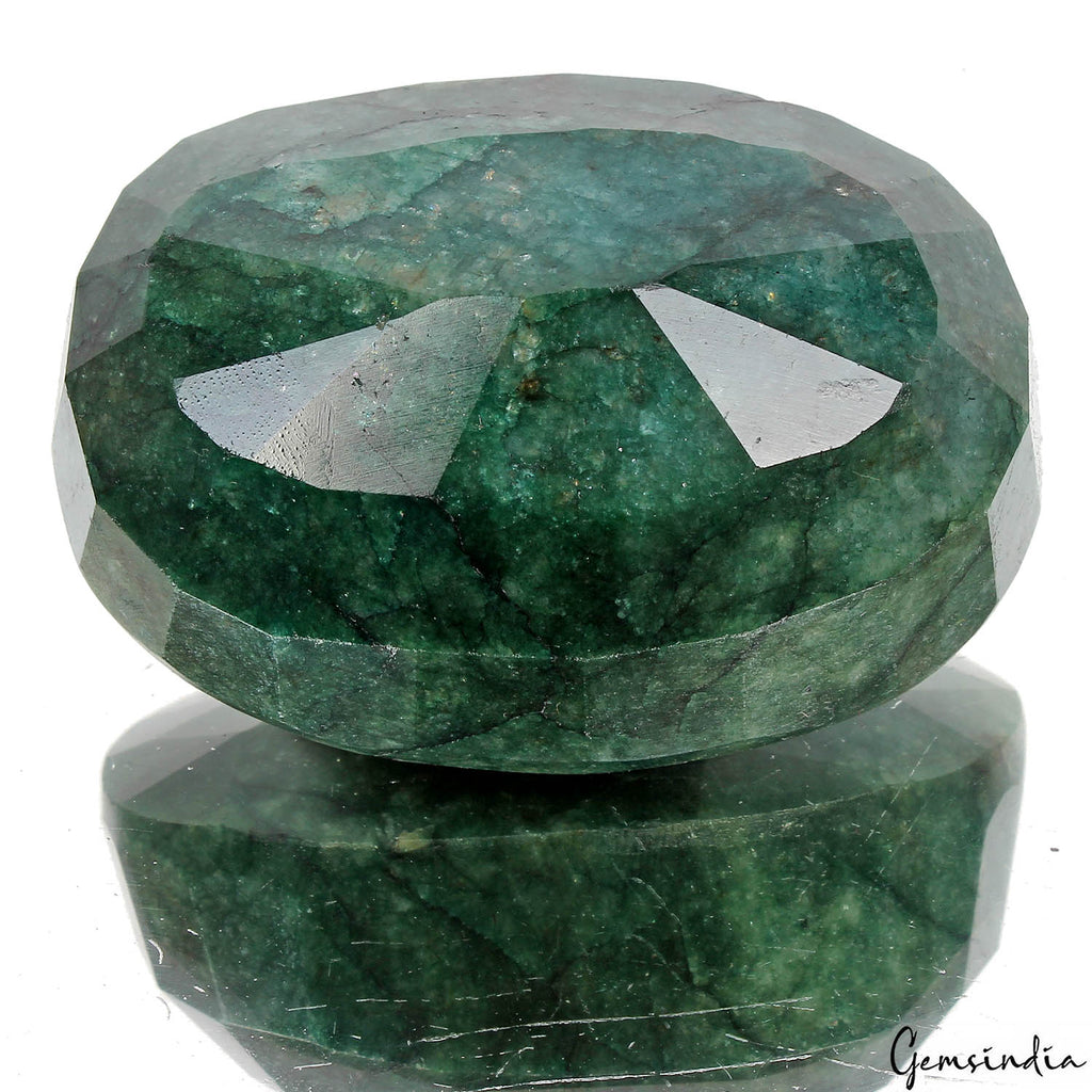 700 Ct Natural Blue Green Zambian Emerald Oval Cut Faceted Earth Mined Huge Gems