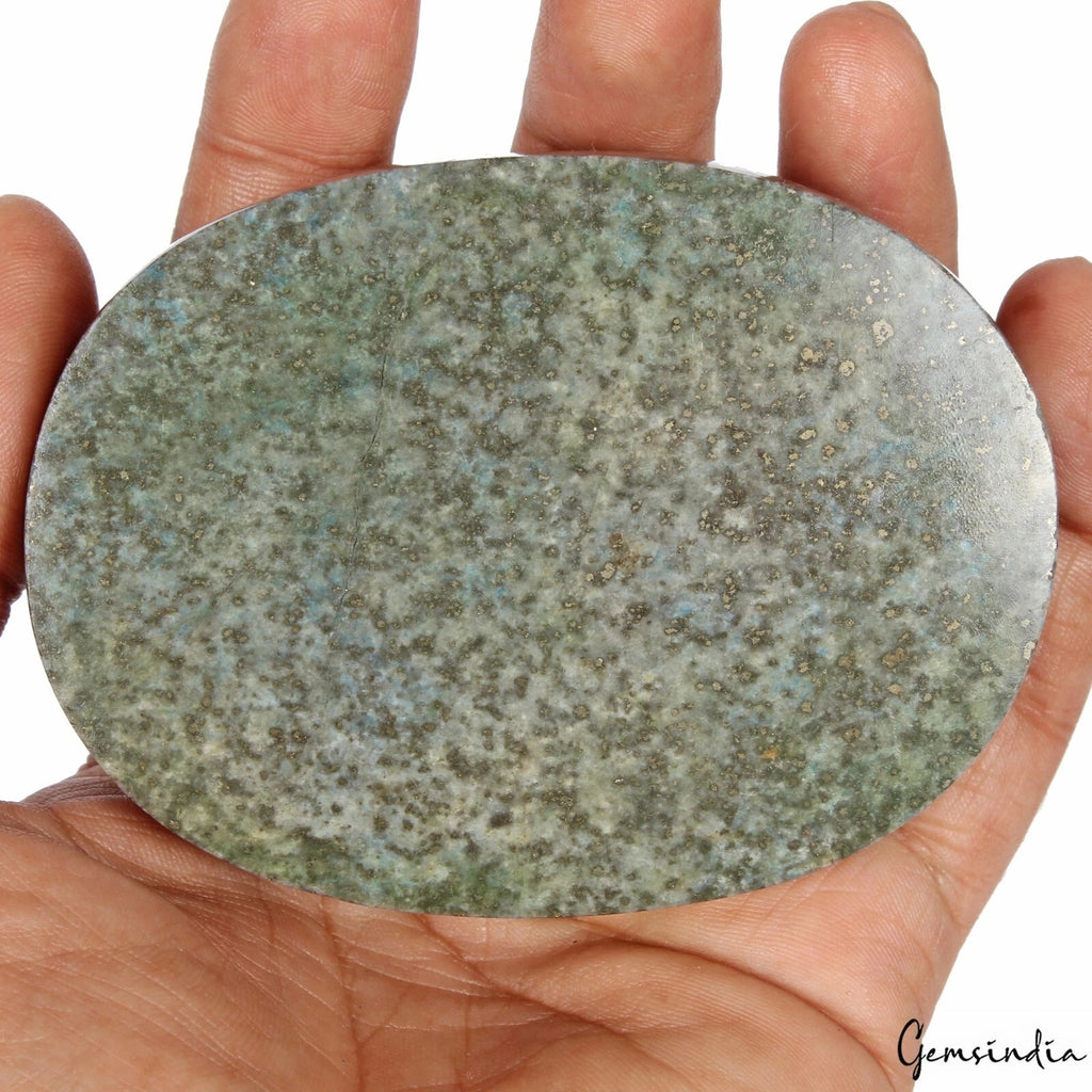 Lapis Lazuli Cabochon, Oval Cabochon, Untreated — 88x66x30mm, 1900 Ct