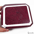 Ruby Loose Gemstone, Color Enhanced, Dark Red — 7.1X6.25X3 Inches, 24000 Ct (4.8 Kg), Madagascar