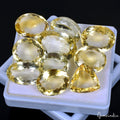 236.45 Ct Natural Yellow Citrine Mix Cut Loose AAA Grade Certified Gemstones~10P