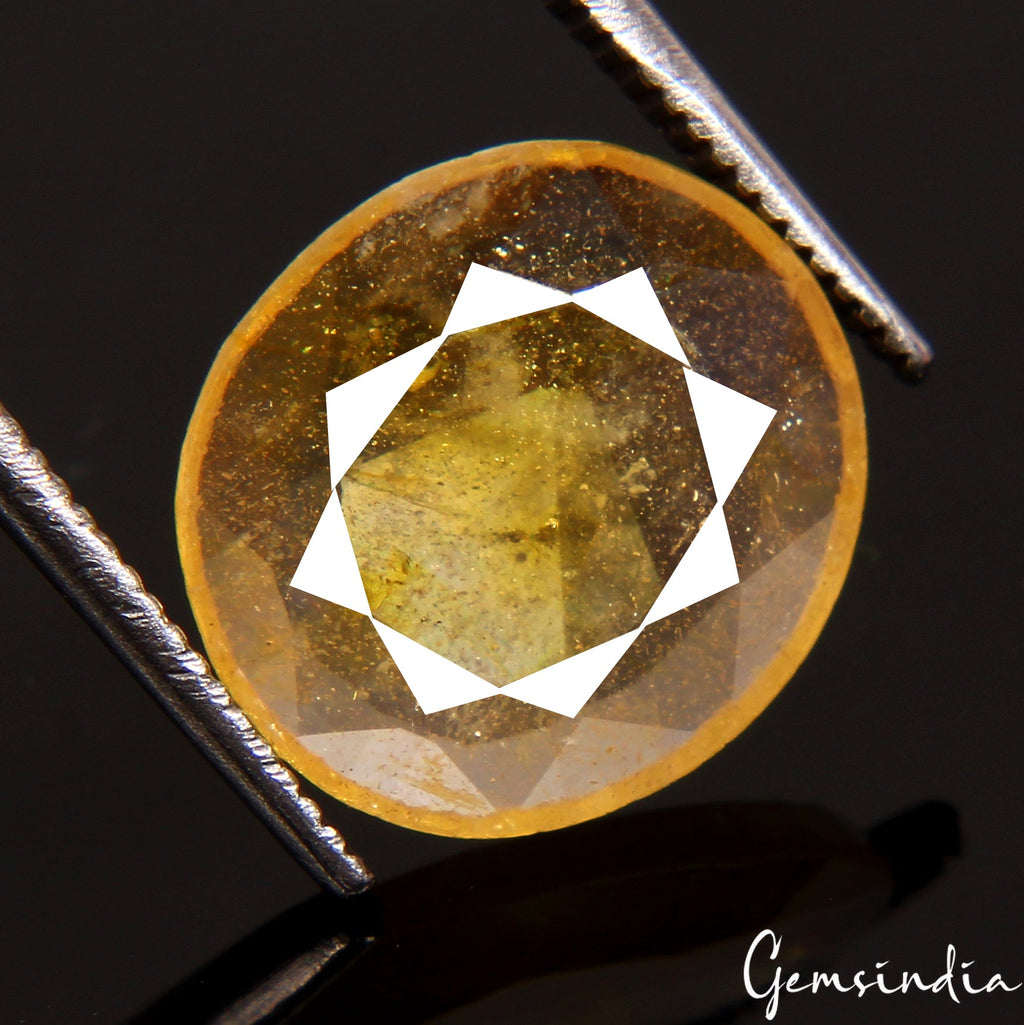 4.00 Cts Natural Ceylon Sapphire Yellow Oval Cut Untreated Certified Gemstone