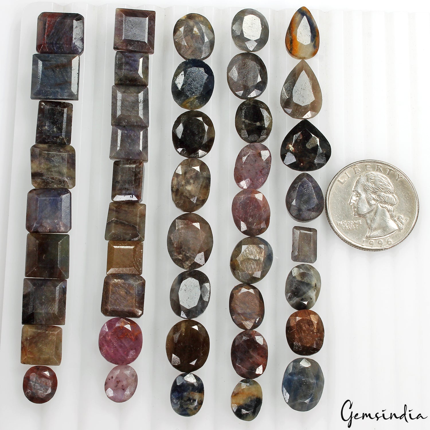 350 Ct Natural Untreated Multi Color Sapphire Mix Cut Loose Unheated Gemstones