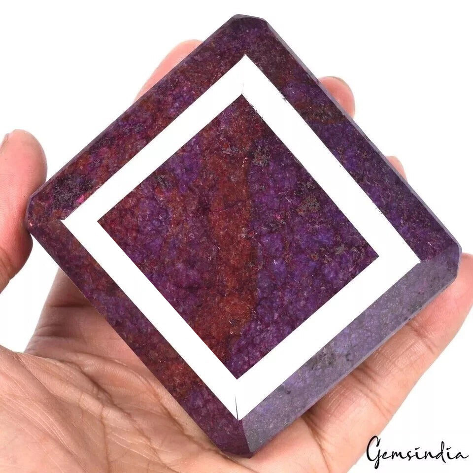 Large 3950 Ct Natural Red Ruby Octagon Cut Earth Mined Huge Faceted Loose Gems