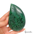1420 Ct Natural Green Brazilian Emerald Fancy Carving Earth Mined Loose Huge Gem