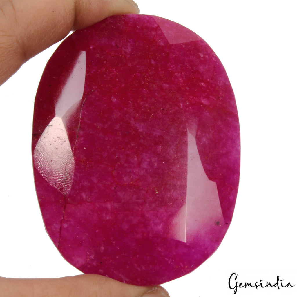 1000 Carats Natural Eye Catching Pink Red Quartz Oval Faceted Cut Huge Loose Gem