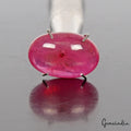 Ruby Cabochon, Oval Cabochon, Heated — 13x8x5mm, 7.30 Ct, Mozambique