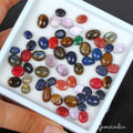 160.00 Ct/57 Pcs Natural Multi-Color Mix Cut Multi-Gems 7-13mm Jewelry Gems Lot