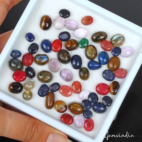 Amethyst Lot, Loose Gemstone, Multi-Color — 57 Pieces, 7mm to 13mm, 160.00 Ct