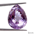 Eye clean 36.70 Ct Purple Amethyst Pear Shape Certified Natural Gemstone, Brazil