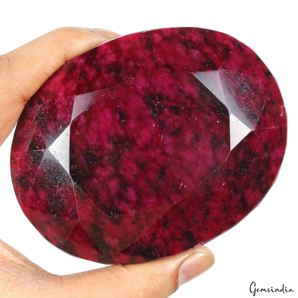 Natural Red Ruby 3720Ct Oval Cut Loose Earth mined Huge Gemstone from Madagascar