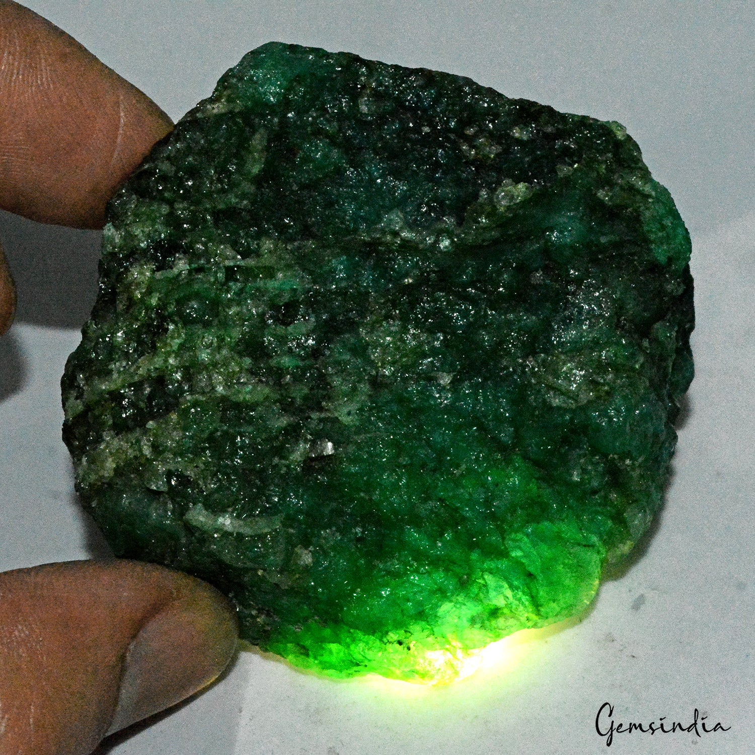 670 Ct Natural Green Emerald Uncut Raw Rough Crystal Mineral Rock Loose Gemstone