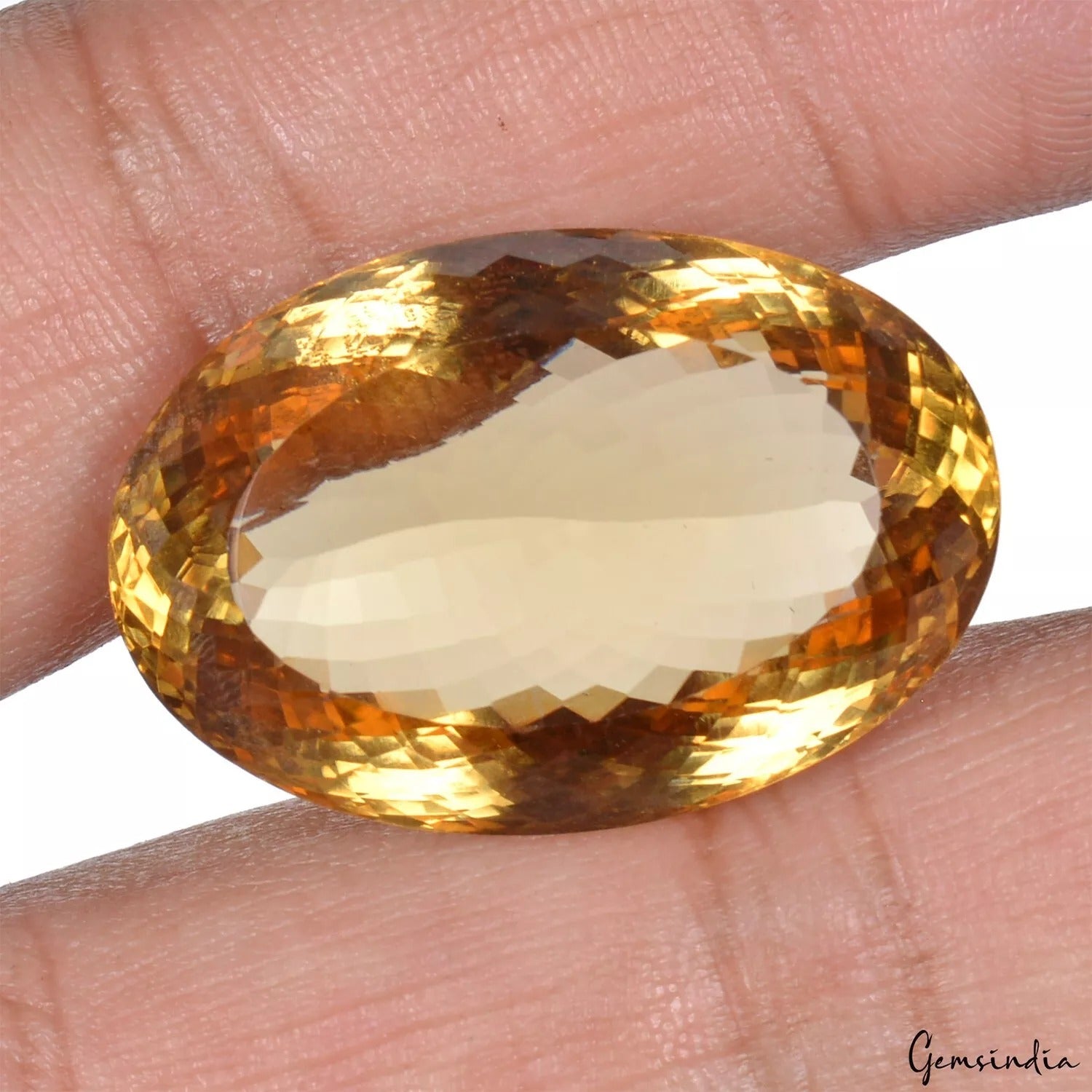 Citrine Loose Gemstone, Untreated — 29 x 20 x 13mm, 51.00 Ct, Brazil