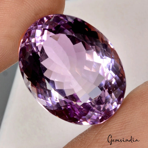 Amethyst Loose Gemstone, Untreated, Purple — 20 x 15 x 12mm, 27.85 Ct