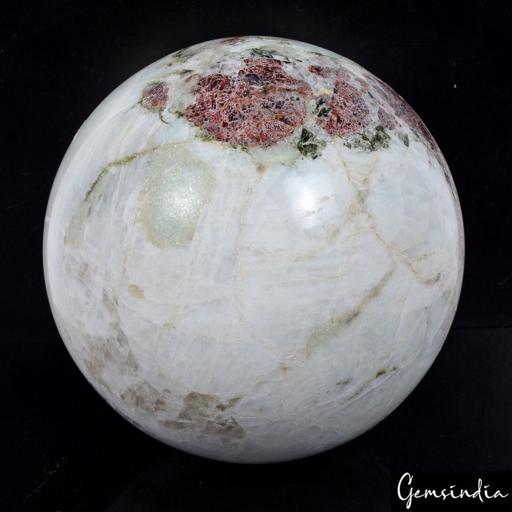 2.8 Kilo Natural White Amazonite W/ Blue Shine Crystal Healing Mineral Sphere