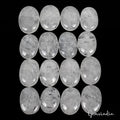 800 Ct Natural Untreated Quartz Oval Cabochon Healing Crystal Gemstone Lot 16 Pc