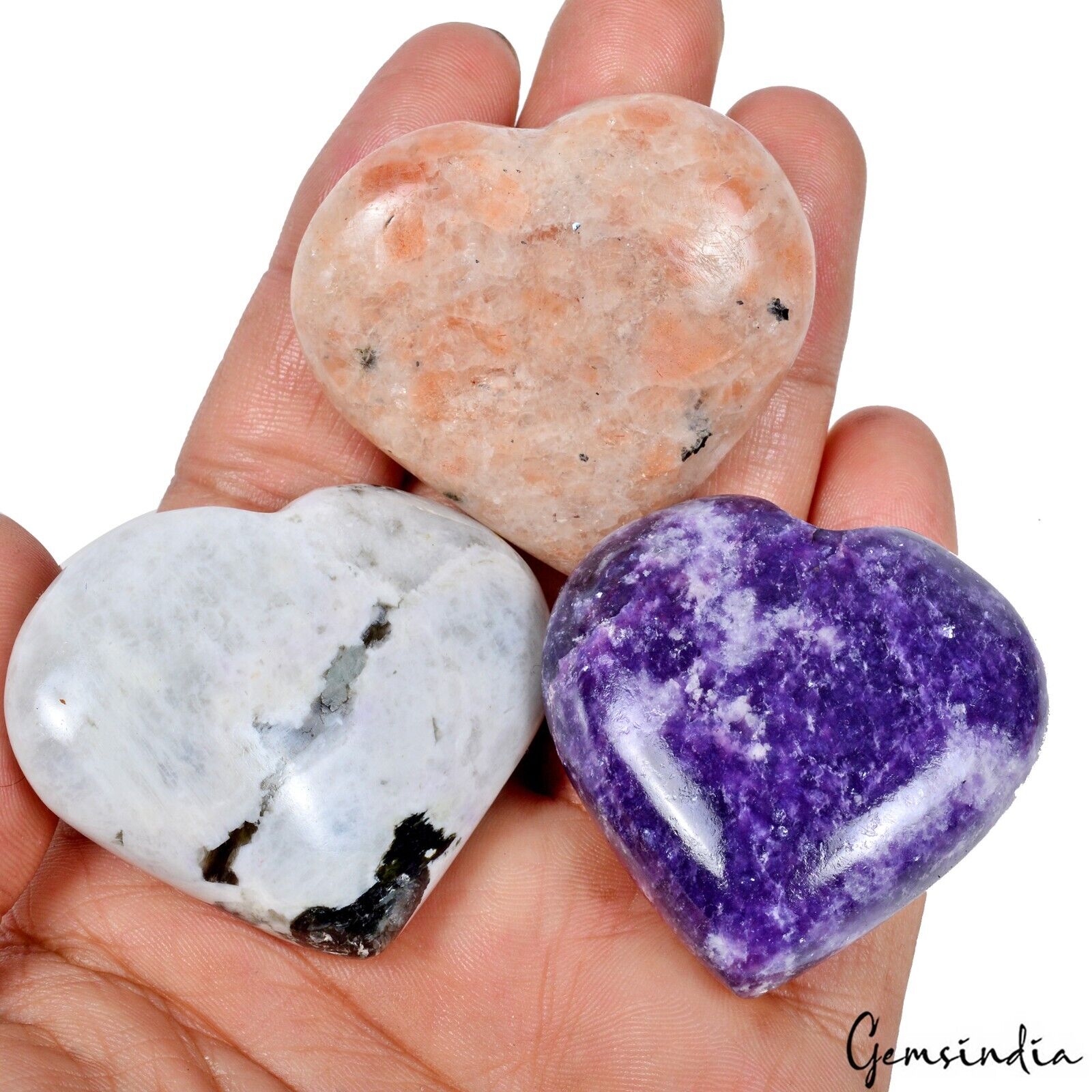 Moonstone Loose Gemstone, Untreated, Multi Color — 42 mm, 800 Ct